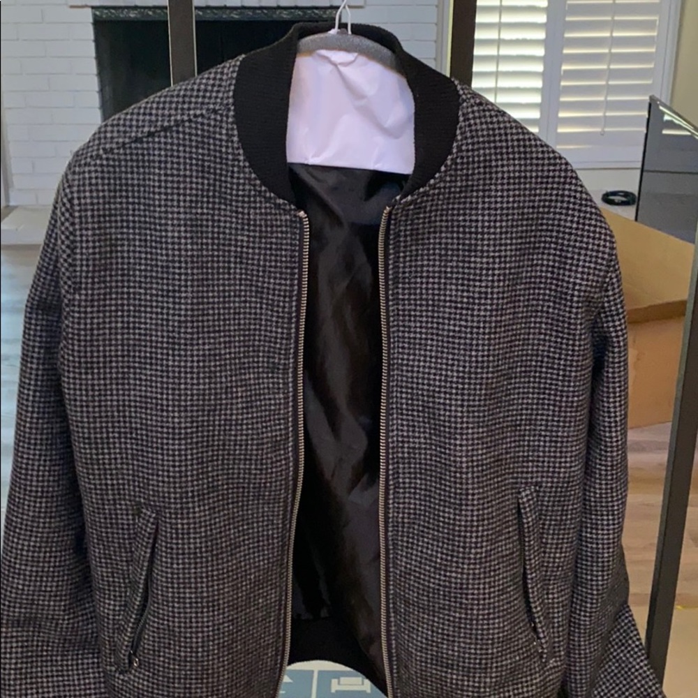 Topman bomber jacket houndstooth